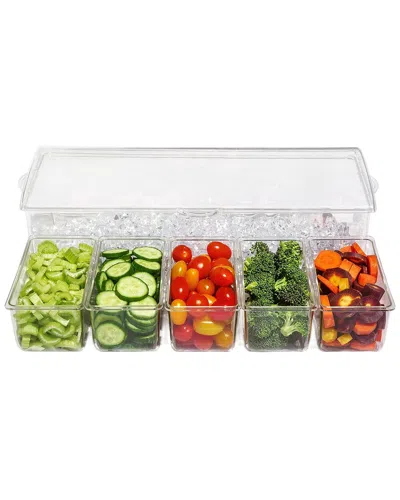 Fresh Fab Finds Condiment Server With 5 Removable Compartments In Multi