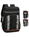 Fresh Fab Finds Cooler 36-can Insulated Backpack In Black