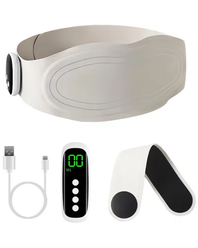 Fresh Fab Finds Cordless Ems Heating Lower Back Massager In White