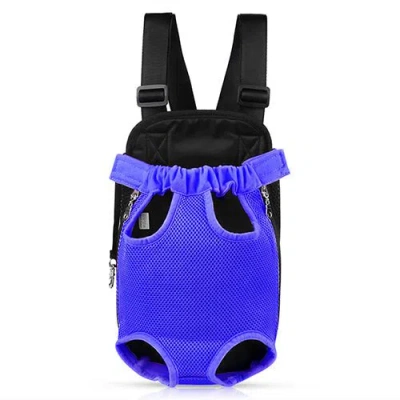 Fresh Fab Finds Dog Carrier Backpack Legs Out Front Pet Backpack Carrier Travel Bag Adjustable Shoulder Straps For H In Blue