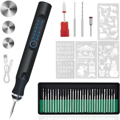 Fresh Fab Finds Electric Engraving Pen With 33 Burr Bits And Stencils In Multi