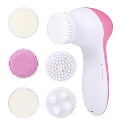 Fresh Fab Finds Facial Cleansing Brush Waterproof Face Spin Cleaning Brush With 5 Brush Heads Deep Cleansing Body Fa In White