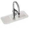 Fresh Fab Finds Faucet Splash Mat 14.56x5.51in Silicone Sink Drip Tray In Beige