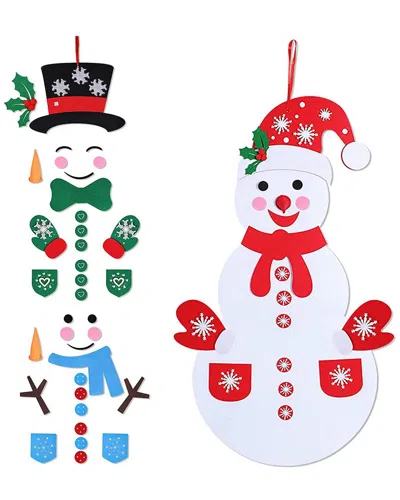 Fresh Fab Finds Felt Christmas Snowman Set In Multi