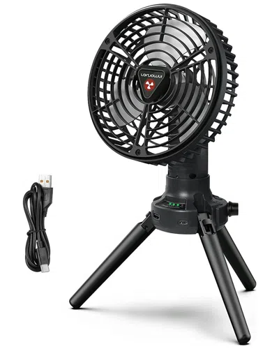 Fresh Fab Finds Foldable Camping Fan With Emergency Power Bank In Black