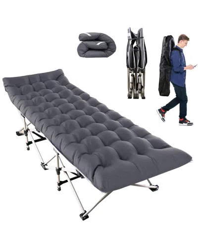 Fresh Fab Finds Folding Portable Camping Cot In Grey