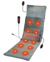 Fresh Fab Finds Full Body Massage Mat Heated Vibrating Pad In Gray