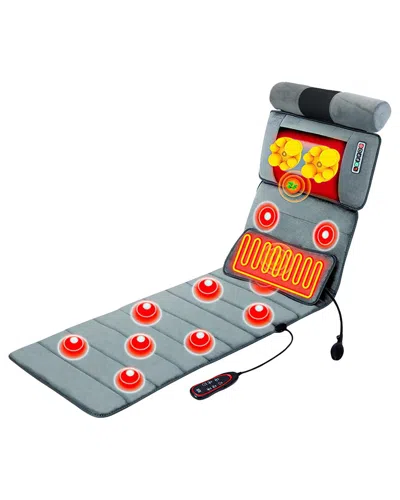 Fresh Fab Finds Full Body Massage Mat Heated Vibrating Pad In Gray