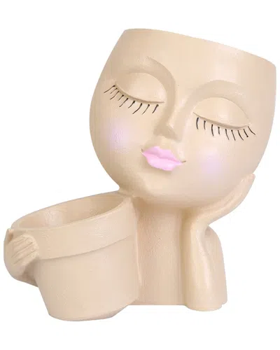 Fresh Fab Finds Girl Face Planter Pot In Neutral