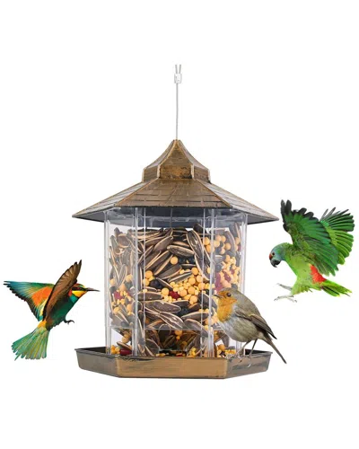 Fresh Fab Finds Hanging Gazebo Wild Bird Feeder In Brown