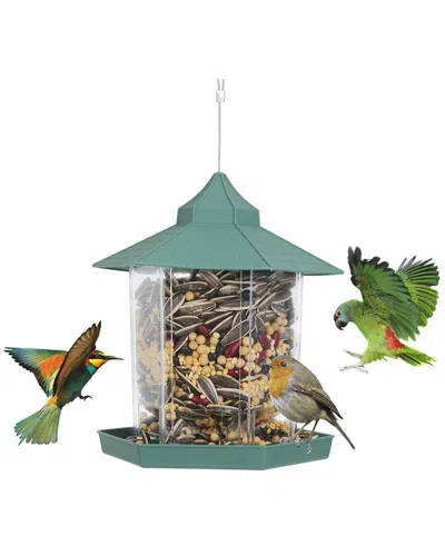 Fresh Fab Finds Hanging Gazebo Wild Bird Feeder In Green