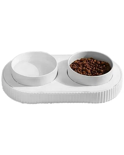 FRESH FAB FINDS FRESH FAB FINDS HEATED PET WATER BOWL: USB POWERED CERAMIC WITH THERMAL HEATING