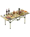 Fresh Fab Finds Heavy Duty Folding Camping Table With Carry Bag In Yellow
