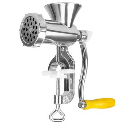 FRESH FAB FINDS HEAVY DUTY MANUAL MEAT GRINDER: HAND OPERATED MINCER, SAUSAGE MAKER & NOODLE MACHINE