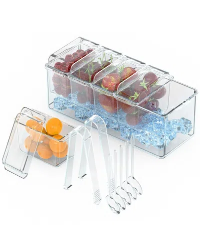 Fresh Fab Finds Ice Chilled Condiment Caddy Serving Tray