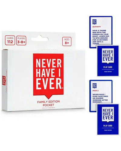 Fresh Fab Finds Ideas Never Implemented Never Have I Ever Party Card Game: Family Pocket Edition In Multi