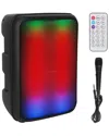Fresh Fab Finds Imountek 8in Portable Wireless Party Speaker With Colorful Lights In Black