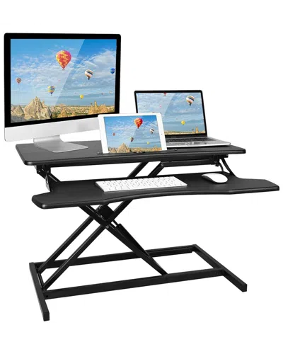 Fresh Fab Finds Imountek Adjustable Dual Monitor Laptop Desk Riser In Black