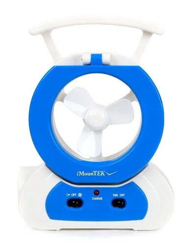 Fresh Fab Finds Imountek Led Desk Fan With Adjustable Lamp/emergency Flashlight In Blue
