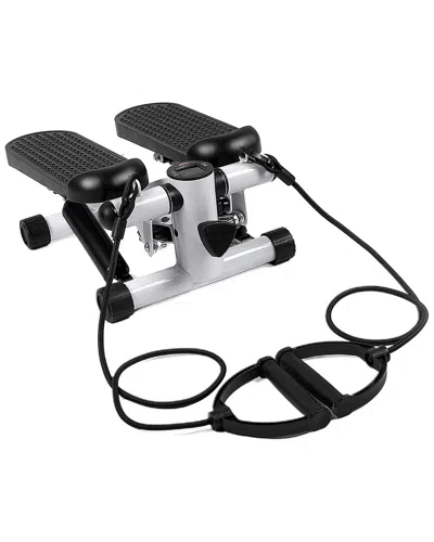 Fresh Fab Finds Imountek Mini Fitness Stepper With 2 Resistance Bands/lcd Monitor In Black