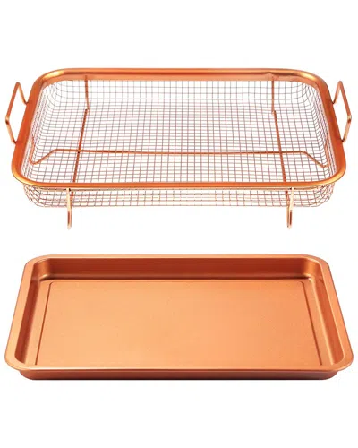 Fresh Fab Finds Imountek Non-stick Crisper Tray Set In Copper