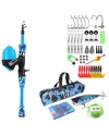 Fresh Fab Finds Kids Fishing Pole Set Blue