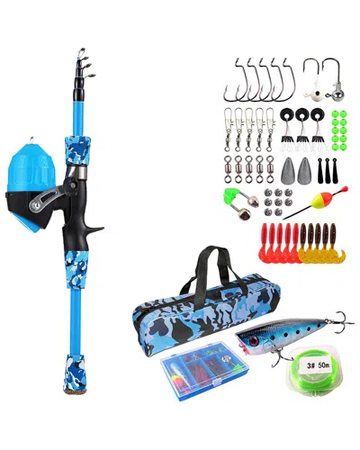 FRESH FAB FINDS FRESH FAB FINDS KIDS STARTING BLUE FISHING POLE SET