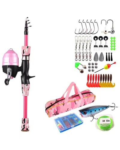 FRESH FAB FINDS FRESH FAB FINDS KIDS STARTING PINK FISHING POLE SET