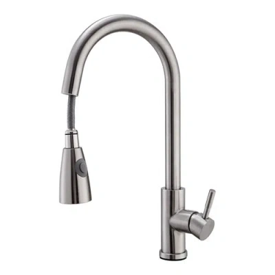 Fresh Fab Finds Kitchen Faucets Single Handle Kitchen Sink Faucet Brushed Nickel Stainless Steel Pulldown Head Fauce In Gray