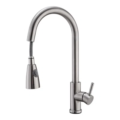Fresh Fab Finds Kitchen Sink Faucet Brushed Nickel Pulldown Head Sprayer In Gray