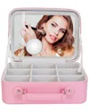 Fresh Fab Finds Laromni Travel Makeup Bag With Led Mirror In Pink