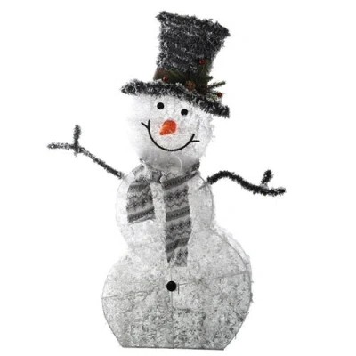 Fresh Fab Finds Led Christmas Snowman Decoration Light Collapsible Battery Operated Lighted Snowman Indoor Outdoor G In Gray