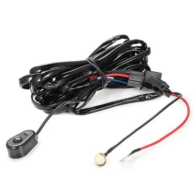Fresh Fab Finds Led Light Bar Wiring Harness Kit 280w 12v 40a Power Relay Fuse On/off Switch 10ft Length Universal F In Black