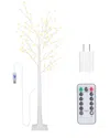 Fresh Fab Finds Lighted Artificial White Birch Twig Tree