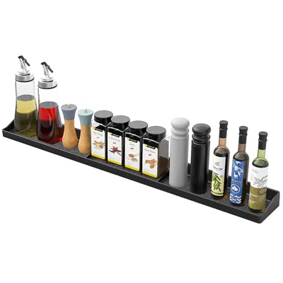 Fresh Fab Finds Newhome Magnetic Stove Top Shelf Organizer In Black