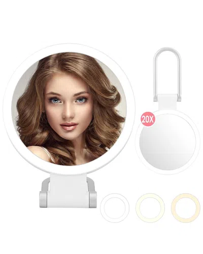 Fresh Fab Finds Magnifying Makeup Mirror With 3 Color Lights & Stand In White