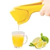 Fresh Fab Finds Manual Lemon Squeezer Fold Flat Design Citrus Juicer In Yellow