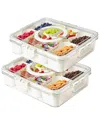 Fresh Fab Finds Newhome 2pc Divided Serving Tray In White