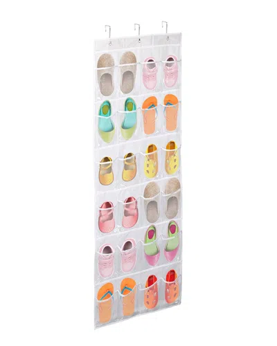 Fresh Fab Finds Over-the-door 24-pocket Shoe Rack In White