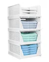 Fresh Fab Finds Pack Of 4 Plastic Storage Box Closet Organizers