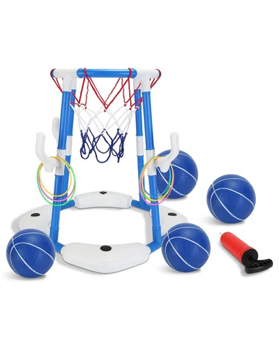 Fresh Fab Finds Pool Basketball Hoop Toy Set In Blue