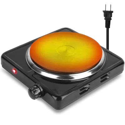 Fresh Fab Finds Portable 1500w Electric Single Burner Hot Plate Stove In Black