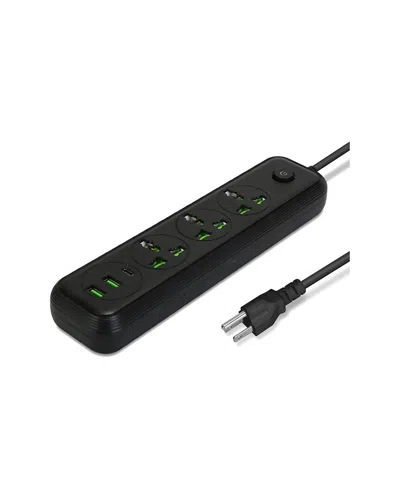 Fresh Fab Finds Power Strip With 5.9ft Black Extension Cord