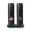 Fresh Fab Finds Rechargeable Salt And Pepper Grinder Set Led Adjustable Coarseness In Black