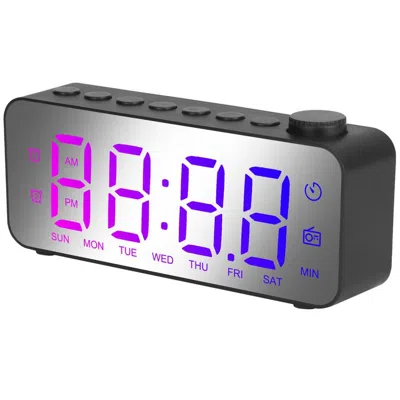 Fresh Fab Finds Rgb Led Digital Alarm Clock In Metallic