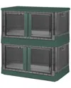 Fresh Fab Finds Set Of 4 Green Foldable Collapsible Storage Bins