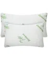 Fresh Fab Finds Set Of 2 Hypoallergenic Bamboo Memory Foam Pillows