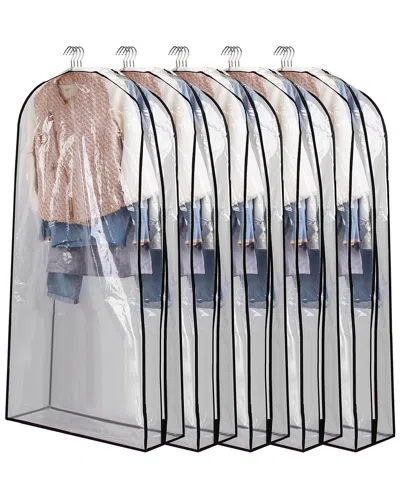 Fresh Fab Finds Set Of 5 Large Garment Bag For Hanging Clothes In Multi