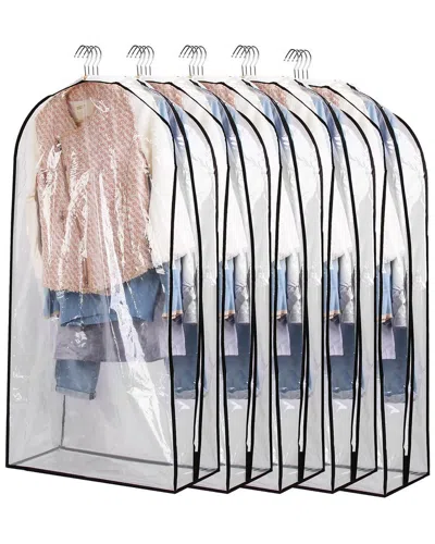 Fresh Fab Finds Set Of 5 Large Garment Bag For Hanging Clothes In Gray