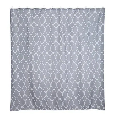 Fresh Fab Finds Shower Curtain Waterproof 70x70" Bathroom Shower Drape Liner Print Polyester Fabric Bathroom Curtain In White